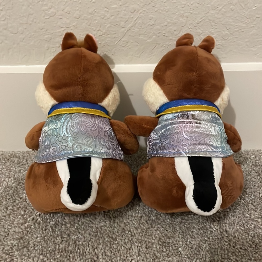 Disney Chip & Dale 50th Anniversary Brown Chipmunks Stuffed Animal Plush Toy 8" - Picture 2 of 2